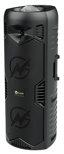 N-Gear Let's Go Party 5150 Negro - Altavoz Bluetooth portatil - Altavoz inalámbrico de 200 vatios con Luces Disco y micrófono Incluido - 5 Horas de reproducción
