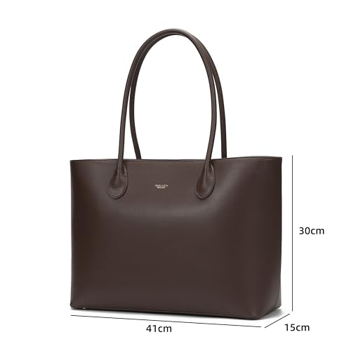 Carlheim, Gotland Genuine Leather collection, Olivia Genuine Leather Handbag (Brown)