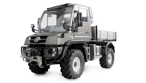 Amewi Mercedes-Benz Unimog - Soporte para Dispositivos 4WD 1:10 ARTR Antracita RC teledirigido Licencia vehículo