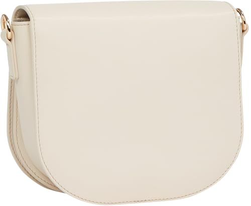 Tommy Hilfiger Bolso bandolera Mujer Logotape con correa ancha, Beige (Sugarcane), Talla Única