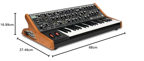 MOOG Subsequent 37 - Sintetizador analógico parafónico y teclado MIDI con 37 teclas semicontrapesadas, ampli de auriculares, 256 presets y editor de software