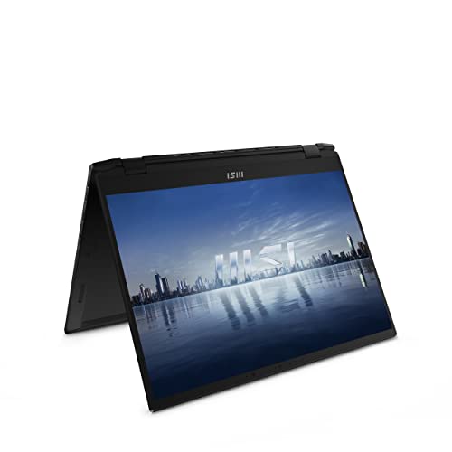 MSI Summit E14FlipEvo A13MT-227ES - Ordenador portátil Táctil, 14' 16:10 QHD+ 60Hz (Intel Core i7-1360P, 16GB, 1TB SSD, Iris Xe Graphics, Windows 11 Home Plus) Ink Black, Teclado QWERTY español