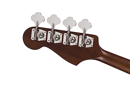 Fender Guitarra acústica de 4 cuerdas, mano derecha, explosión de borde sombreado (0970783164)