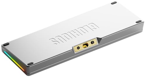 Glorious Gaming GMMK 3 Pro HE: Teclado Gaming inalámbrico, Hall Effect, Carcasa de Aluminio, tasa 8K, switches Hot Swap MX/HE, acción Ajustable, Compacto 65% QWERTY Estadounidense (Plata)