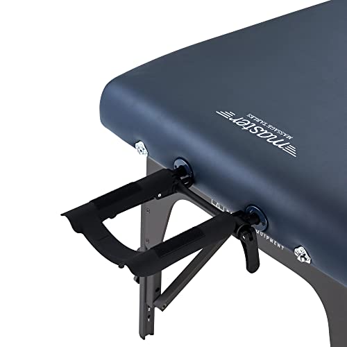 Master Massage Montclair - Camilla de masaje plegable para cama de masaje, banco de masaje, portátil, de madera, 71 cm, color azul real