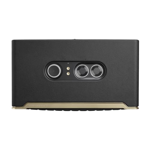 JBL Authentics 500, altavoz inteligente conectado de alta fidelidad, con WiFi, Bluetooth y asistente de voz, Dolby Atmos, diseño retro, negro
