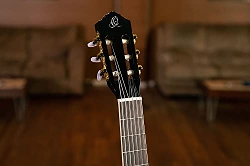 Ortega Classical Guitar Family Series Pro 44 Incluye funda BK Negro RCE141BK