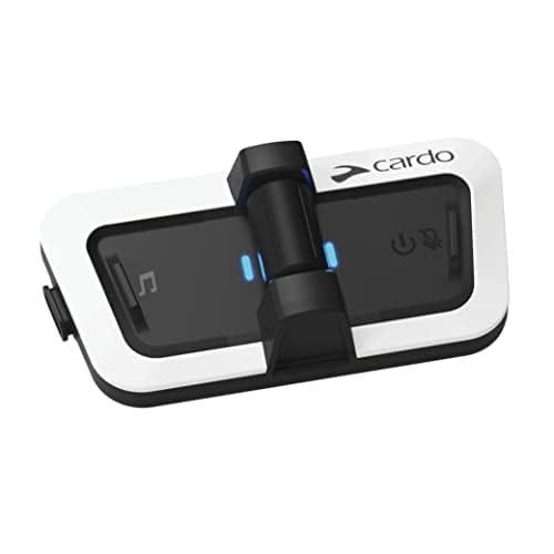 Cardo Sistema de comunicación para Casco PACKTALK Outdoor, Ideal para esquí, Snowboard y Ciclismo (Blanco, Doble)