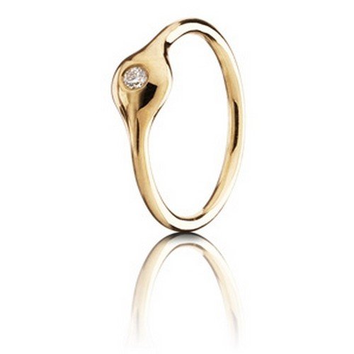 Pandora 970104D-51 - Anillo de oro amarillo de 18 quilates, talla 11 (16,24 mm)