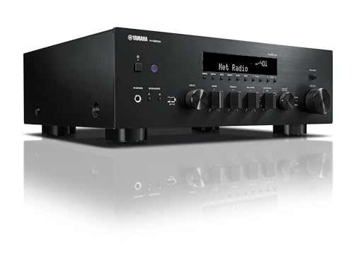 Yamaha R-N600A Receptor de canales Hi-Fi, con MusicCast y streaming inalámbrico, audio de alta resolución, SABRE DAC y Pure Audio Fidelity, negro