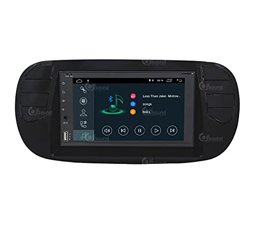 Radio de Coche para Fiat 500 Negro Mate GPS Bluetooth WiFi USB Dab+ Touchscreen 6.2" 4core Carplay AndroidAuto