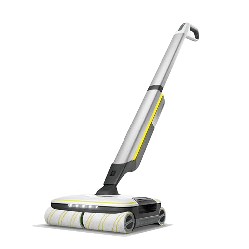 Kärcher Fregona eléctrica FC 7 sin cable Extra, con 4 rodillos giratorios de microfibra, autonomía de batería: aprox. 45 min, rendimiento de superficie por carga: aprox. 135 m², exclusivo en Amazon
