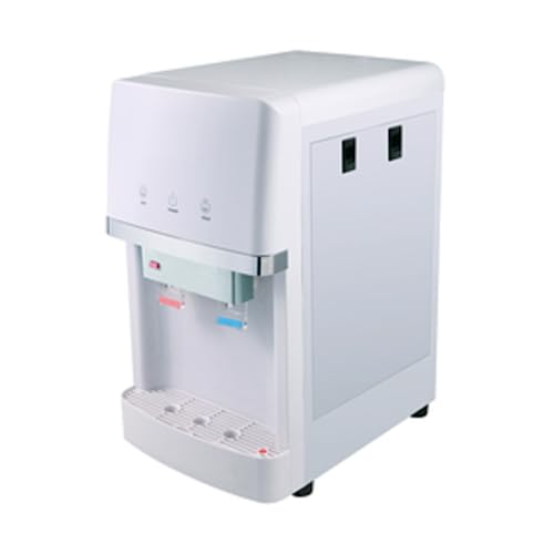 Fuente de Agua con Osmosis Inversa de 5 etapas. Modelo: Bbagua White Mini Cooler RO 2T. Filtros Inline estándar. Dispensación de Agua fría y Natural o fría y Caliente. Bbagua.