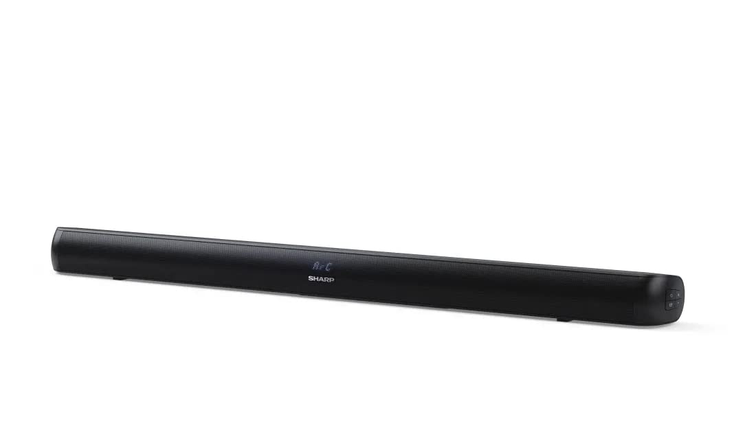 Sharp HT-SB147 2.0 Barra de Sonido, Cine en Casa, Bluetooth con HDMI ARC/CEC, USB Playback, Potencia Máxima Total de Salida 150 W, 92 cm, Color Negro