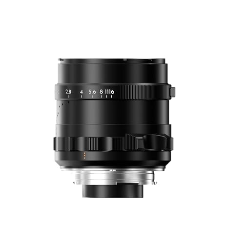 THYPOCH Lente de fotografía de Marco Completo Simera de 28 mm f1.4 para Leica M Mount - Focus Tab - Tipo II - Negro
