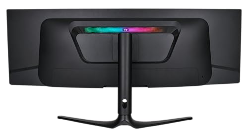 Thermaltake Monitor Gaming Curvo QD-OLED de 49″ | Resolución Dual QHD 5120×1440 | Curvatura 1800R | 240 Hz | Tiempo de Respuesta 0,03 ms | 99% DCI-P3 | RGB Integrada