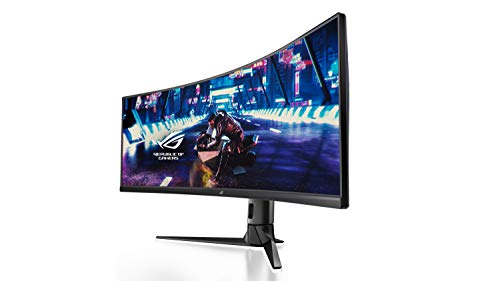 ASUS ROG Strix XG49VQ, Monitor Gaming Ultrapanorámico Curvo (3840 X 1080P, 144 Hz,usb 3.0 Freesync 2 HDR, Displayhdr 400, 125% sRGB, Dci-P3. 90%, Shadow Boost), 49", Negro