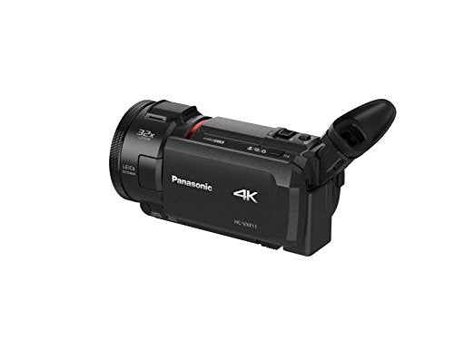 Panasonic HC-VXF11EG-K, Videocámara 4K con zoom óptico 24x y zoom digital 32x, Lente LEICA DICOMAR, Gran angular 25mm, Negro