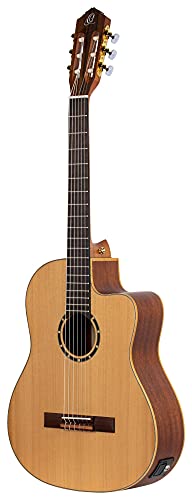 Ortega Classical Guitar Family Series Pro 44 Incluye funda Mástil delgado NT Cedro natural RCE131SN