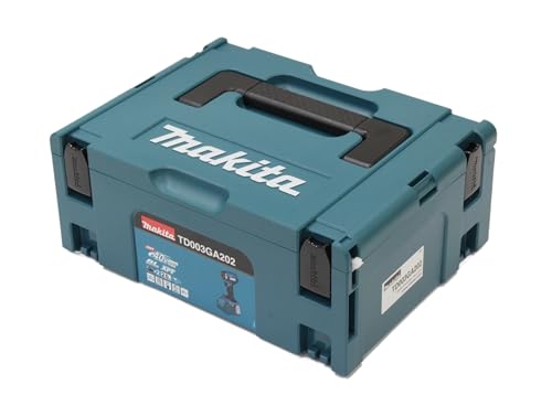 Makita TD003GA202 - Atornillador de impacto inalámbrico (40 V, máx. 2,0 Ah, 2 baterías y cargador)