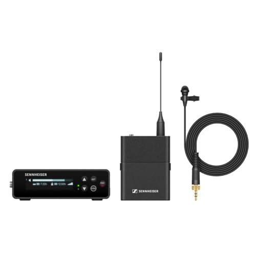 Sennheiser EW-DP ME2 Set (Q1-6) Sistema de micrófono inalámbrico Lavalier UHF Digital portátil omnidireccional ME2 - Negro (700010)