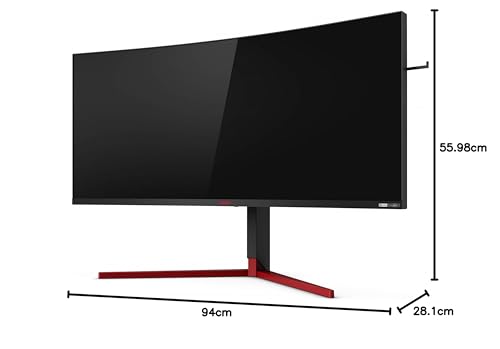 AOC Monitor AGON AG353UCG - 35" Curved 1800R, UWQHD, 200Hz, 1ms, VA, G-Sync Ultimate, 3440x1440, 1000 cd/m, HDMI 1x2.0, Displayport