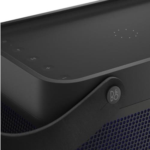Bang & Olufsen Beolit 20 Potente Altavoz Bluetooth Inalámbrico Portátil para Uso en Casa y Exteriores con Sonido de 360 Grados y Cargador Inalámbrico Qi Integrado para Teléfono Black Anthracite