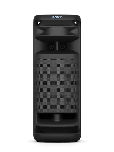 Sony ULT TOWER 10, Altavoz bluetooth para fiestas con ULT POWER SOUND y Deep Bass, altavoces X-Balanced, iluminación LED 360, funciones para fiestas, micrófono inalámbrico, portátil, ruedas giratorias