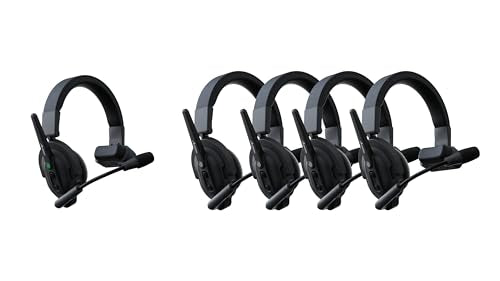 Accsoon - CoMo - Incluye un Auricular anfitrión y Cuatro Auriculares remotos - Diseño ergonómico - Alcance de 400 Metros