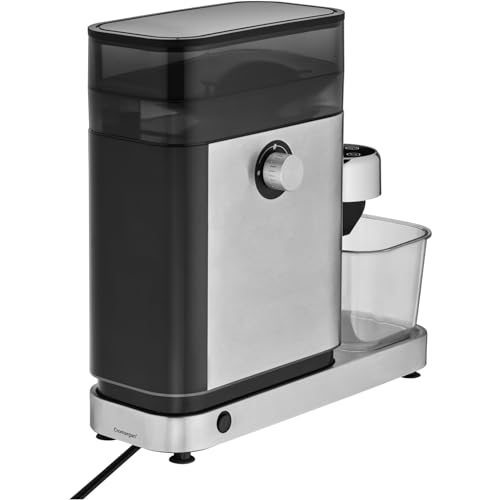 WMF Lumero - Molinillo de café espresso eléctrico, 150 W, botones táctiles LED, 40 grados de molienda, contenedor de harina de café, acero inoxidable Cromargan mate