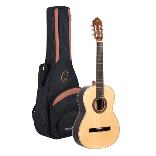 Ortega R210 - Guitarra clásica (picea, tamaño 4/4), color natural