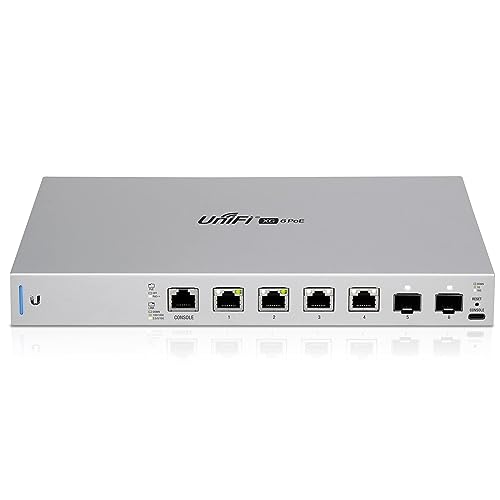 Ubiquiti Networks UniFi Switch 6 XG PoE, Interruptor de 6 Puertos 10G con 802.3bt PoE++ (US-XG-6POE)