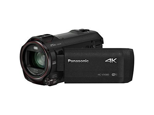 Panasonic HC-VX980EB-K - Videocámara 4K con Lente Leica Dicomar, Color Negro