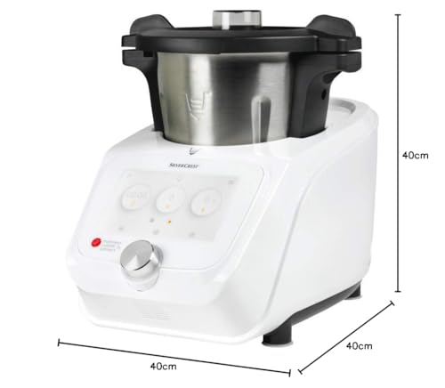 Unbekannt SilverCrest Monsieur Cuisine Connect - Robot de cocina con accesorios estándar Weiß