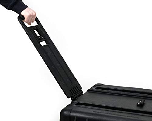 PELI 0340 Caja de Transporte Grande de Forma Cuadrada y Profunda, IP67 estanca, 96L de Capacidad, Fabricada en EE.UU., con divisores Acolchados, Color Negro