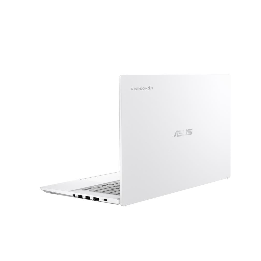 ASUS Chromebook Plus CX34 CX3402CBA-PQ0105 - Ordenador Portátil 14" Full HD (Intel Core i3-1215U, 8GB RAM, 128GB UFS, UHD Graphics, ChromeOS) Blanco Perla - Teclado QWERTY español