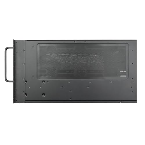 SilverStone Technology RM61-312, Chasis con Montura en Rack de 12 bahías 6U Equipado con compatibilidad de FA Dual, Triple Soporte para disipador de 360mm, SST-RM61-312