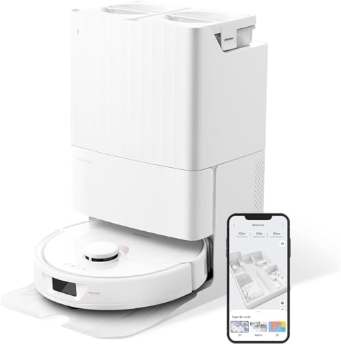 roborock Qrevo Robot Aspirador y fregasuelos, Funciones Automáticas de Vaciado, Lavado, Secado, Limpieza de la Base y Autorrellenado, Mapeo 3D, Potencia de succión de 5500 Pa Aspirador Robot