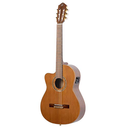 Ortega RCE159MN-L - Guitarra electroacústica (para zurdos, tamaño 4/4)