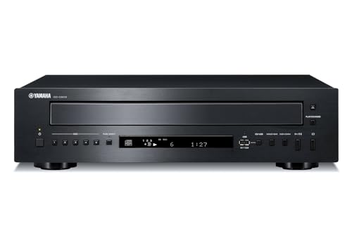 Yamaha CD-C603 Reproductor de CD, con Bandeja para 5 CD, Compatible con Varios formatos, Puerto USB Frontal para reproducción Digital y Mando a Distancia, en Negro