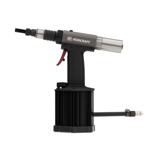 Rodcraft RC6758 - Remachadora de Tuercas ciegas M3 – M12 de Todos los Materiales, Fuerza de sujeción 24 kN, Auto-enroscamiento y Ajuste preciso de la Carrera