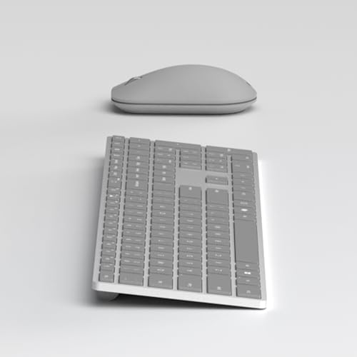 Surface Microsoft Keyboard 2024 - Teclado inalámbrico Bluetooth Compatible con Windows 11 (Teclado AZERTY francés) - Gris