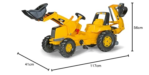 Rolly- Caterpillar, Color, Tractor Cat con Bulldozer Y ESCABADORA (Dicoal 813001)