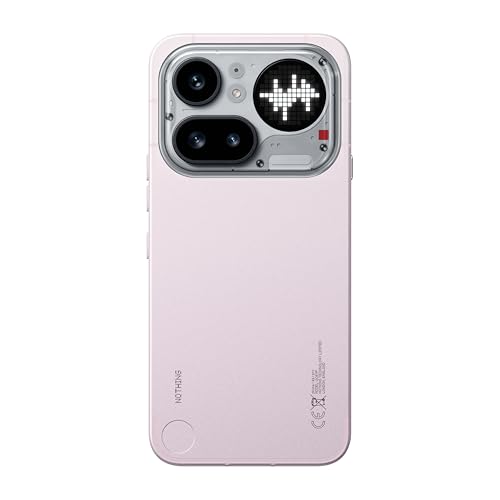 Nothing Phone (4a) Pro - Triple Cámara 50MP, Ultra Zoom 140x, Smartphone Unibody Metal, Batería Larga Duración, Carga Rápida 50W, AMOLED 144Hz, Glyph Bar, 12GB+256GB - Rosa