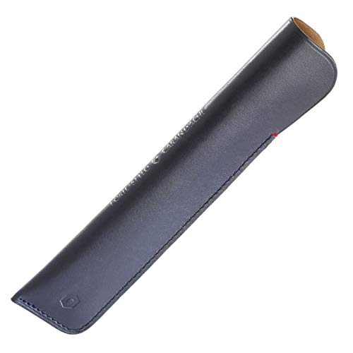 Caran d'Ache - Estuche de piel para 1 bolígrafo, color azul