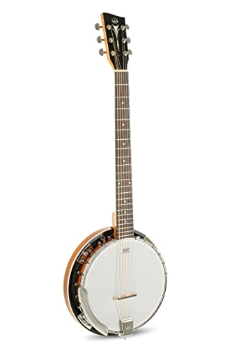 GEWA Banjo Premium 5 cuerdas con maletín y piel REMO