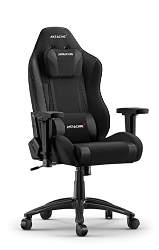 AKRacing Gaming Chair Core EXSE Silla, Tela/Piel sintética, Negro, Talla única