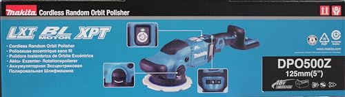 Makita DPO500Z Pulidora rotorbital BL 18V LXT 125mm (sin batería y cargador)