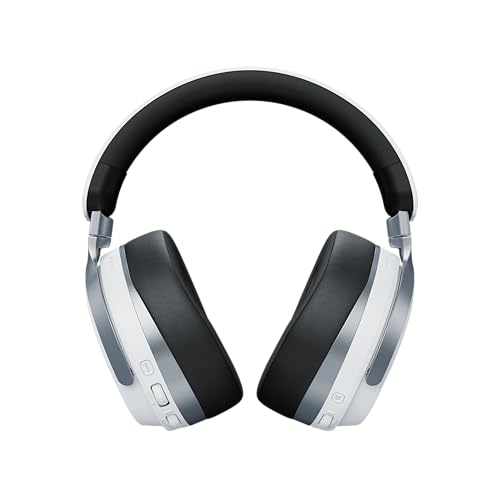 Turtle Beach Stealth 700 Blanco Playstation Auriculares de Juego Inalámbricos con 80hr Batería, Altavoces de 60 mm, Transmisores Duales y Bluetooth para PS5, PS4, PC y móviles