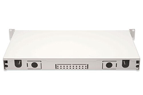 Digitus LWL - Caja de empalmes para 24 acoplamientos - LC - OS2 - 1HE 19" - Duplex multimodo - Con caja de empalmes - Montaje en rack